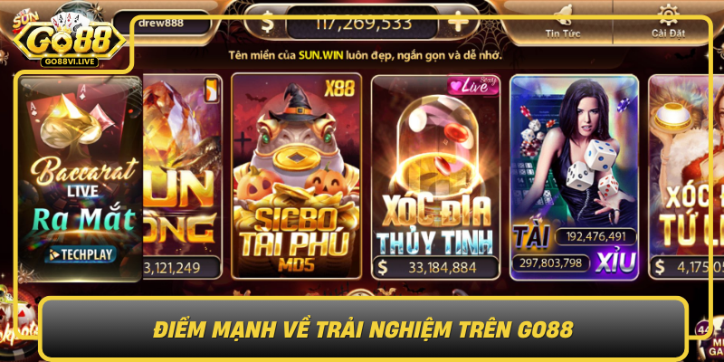Diem Manh Ve Trai Nghiem Tren Go88