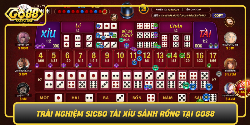 Trai Nghiem Sicbo Tai Xiu Sanh Rong Tai Go880